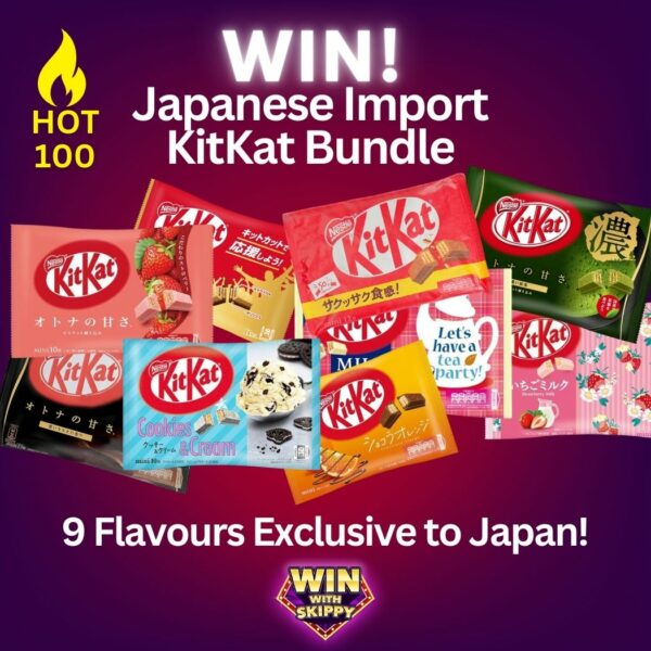 HOT 100! WIN! Japanese Imported KitKat Bundle! Includes 9 Exclusive Flavours!