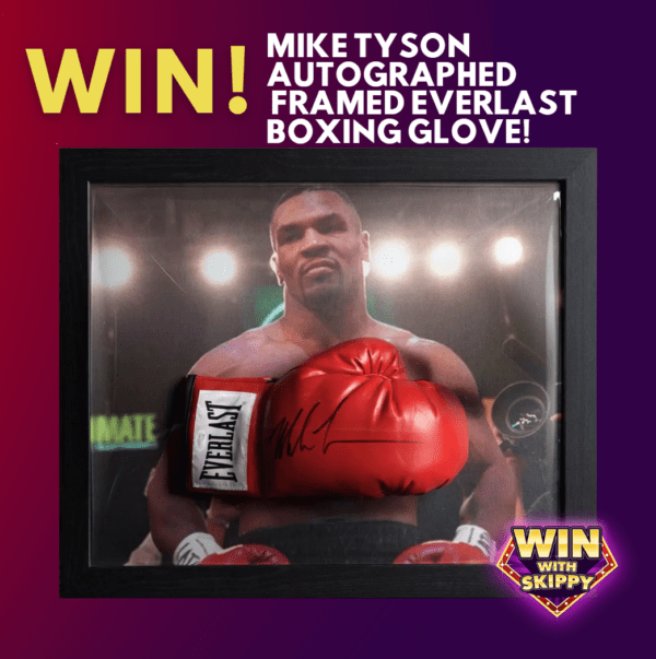 Win! Mike Tyson Signed Framed Everlast Boxing Glove with Certificate of Authenticity!