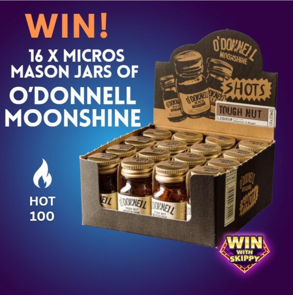 HOT 100! WIN! 16 Micro Mason Jar SHOTS of O'DONNELL MOONSHINE!