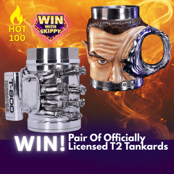 HOT 100! WIN! Pair Of Officially Licensed Terminator 2 Tankards