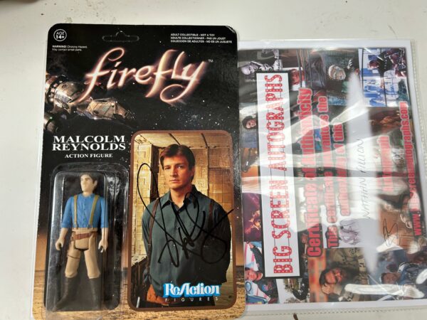 Firefly Malcom Reynolds Signed by Nathan Fillion himself! - Image 3