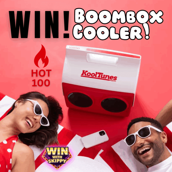 HOT 100! It’s a cooler. It’s a boombox. It’s a blast from the past! Win IGLOO BOOMBOX COOLER!