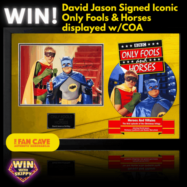 EARLY BIRD NOW ON!! WIN! David Jason Signed Only Fools & Horses, displayed in Iconic Frame w/COA