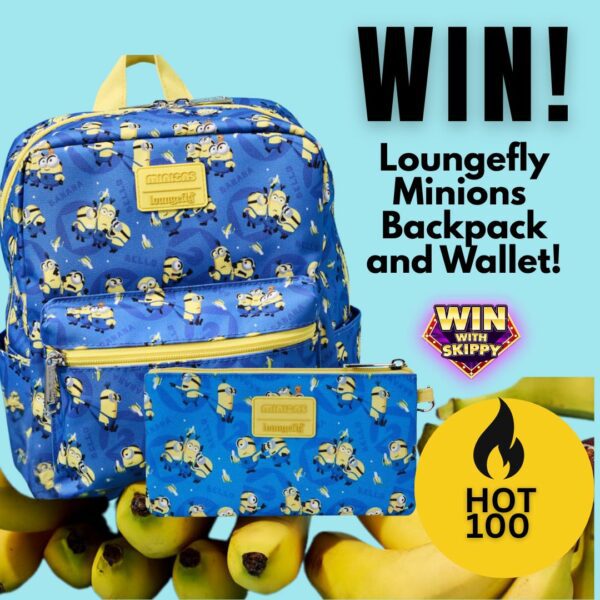 HOT 100! Win! Loungefly Minions Backpack & Wallet!