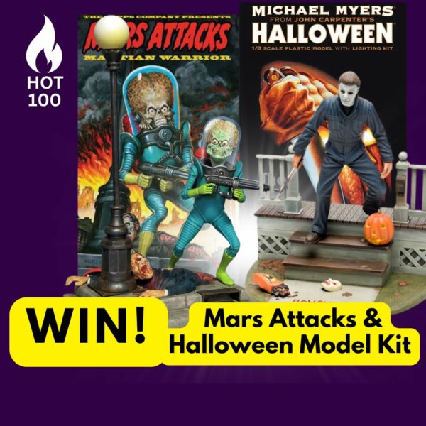 HOT 100! Win! Mars Attack and Halloween Michael Myers 1:8 Scale Moebius Model figures kit!