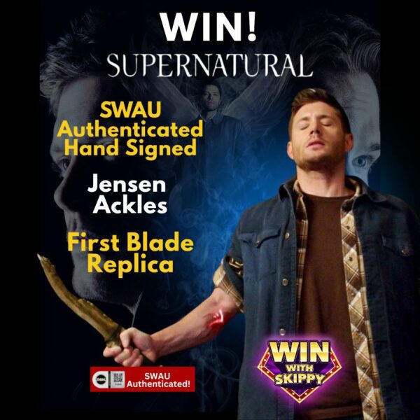 WIN! SWAU Authenticated Hand Signed Jensen Ackles First Blade Replica!