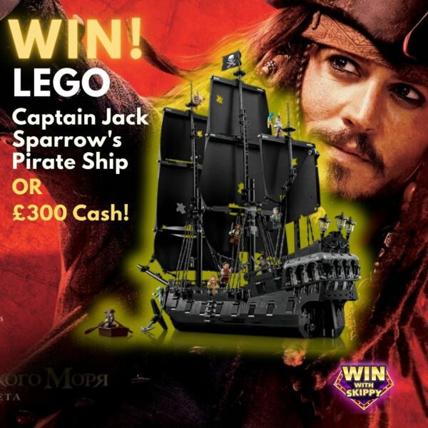 WIN! The Epic Captain Jack Sparrow Pirate Ship Lego OR Choose £300 Cash!