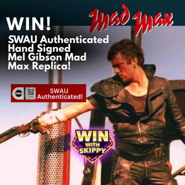 WIN! MAD MAX SWAU Authenticated Framed Iconic Replica Hand Signed by Mel Gibson (Max) himself!