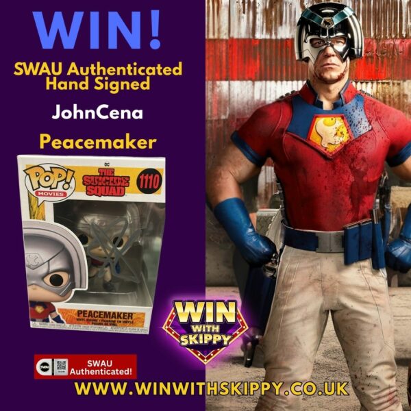 Win! SWAU Authenticated Hand Signed John Cena Peacemaker Funko Pop!!