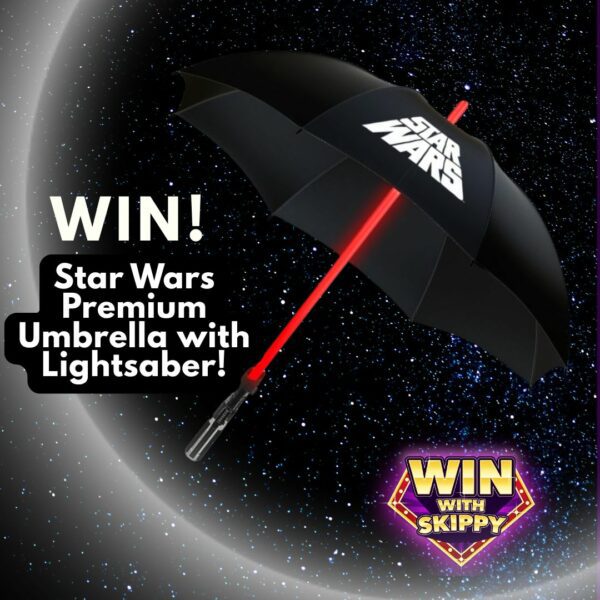 Hot 100! Win Official STAR WARS Lightsaber Umbrella! Choose Dark side or the Light Side!