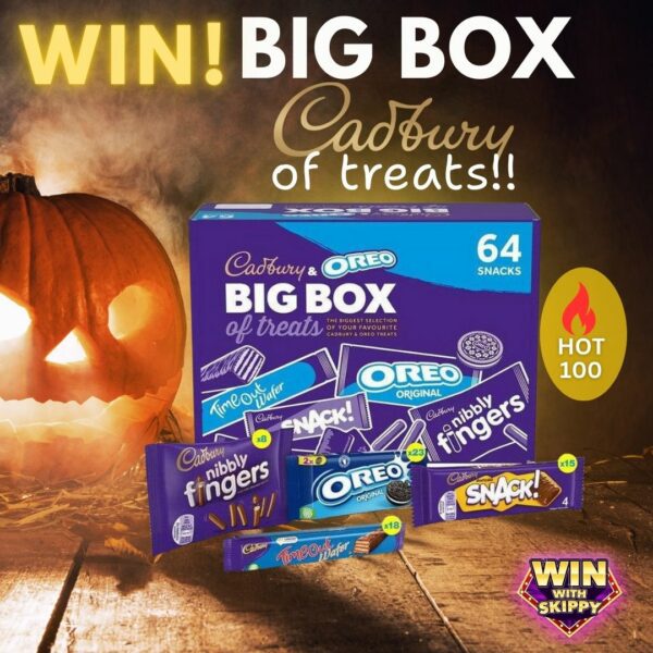 Hot 100! Win a BIG BOX of 64 Cadbury & Oreo Treats!