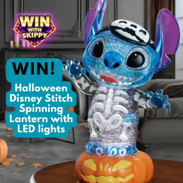 Halloween Time! Win the adorable Stich doing Halloween swirling glitter lantern!