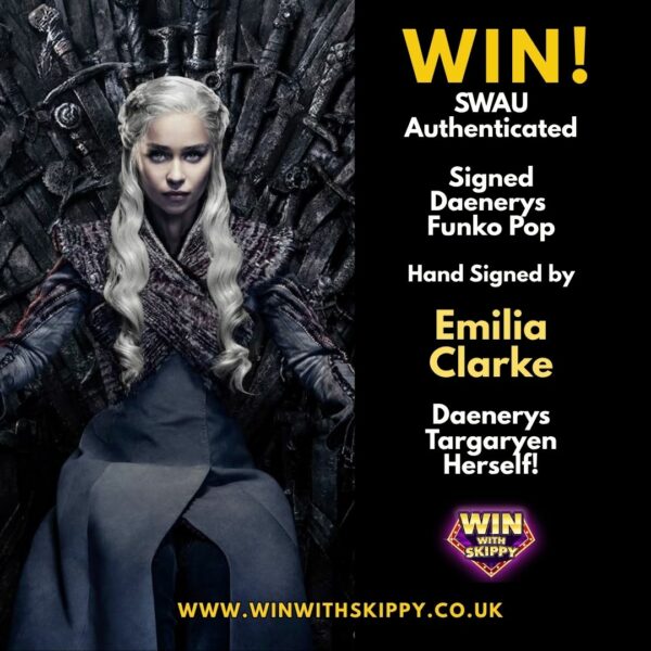 SIGNED BY KHALEESI HERSELF! Emilia Clarke Signed Daenerys Targaryen Funko Pop