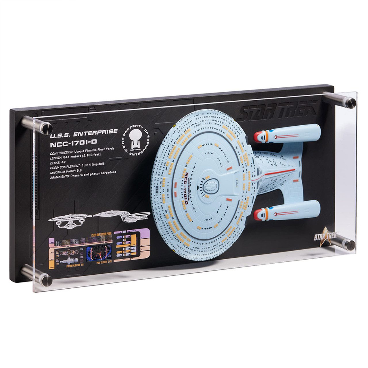 🖖 Win! USS Enterprise NCC-1701-D Plaque – Star Trek Collector Display - Image 2