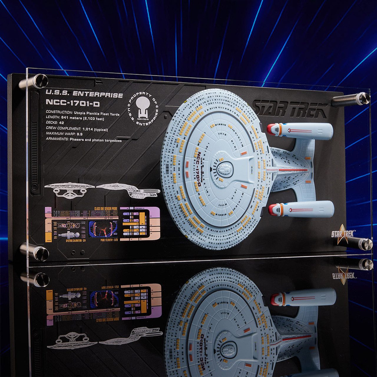 🖖 Win! USS Enterprise NCC-1701-D Plaque – Star Trek Collector Display - Image 3