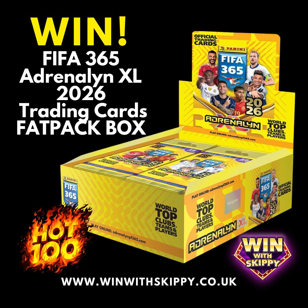 HOT 100!⚽Win! FIFA 365 Adrenalyn XL 2026 Trading Cards – Fatpack Box
