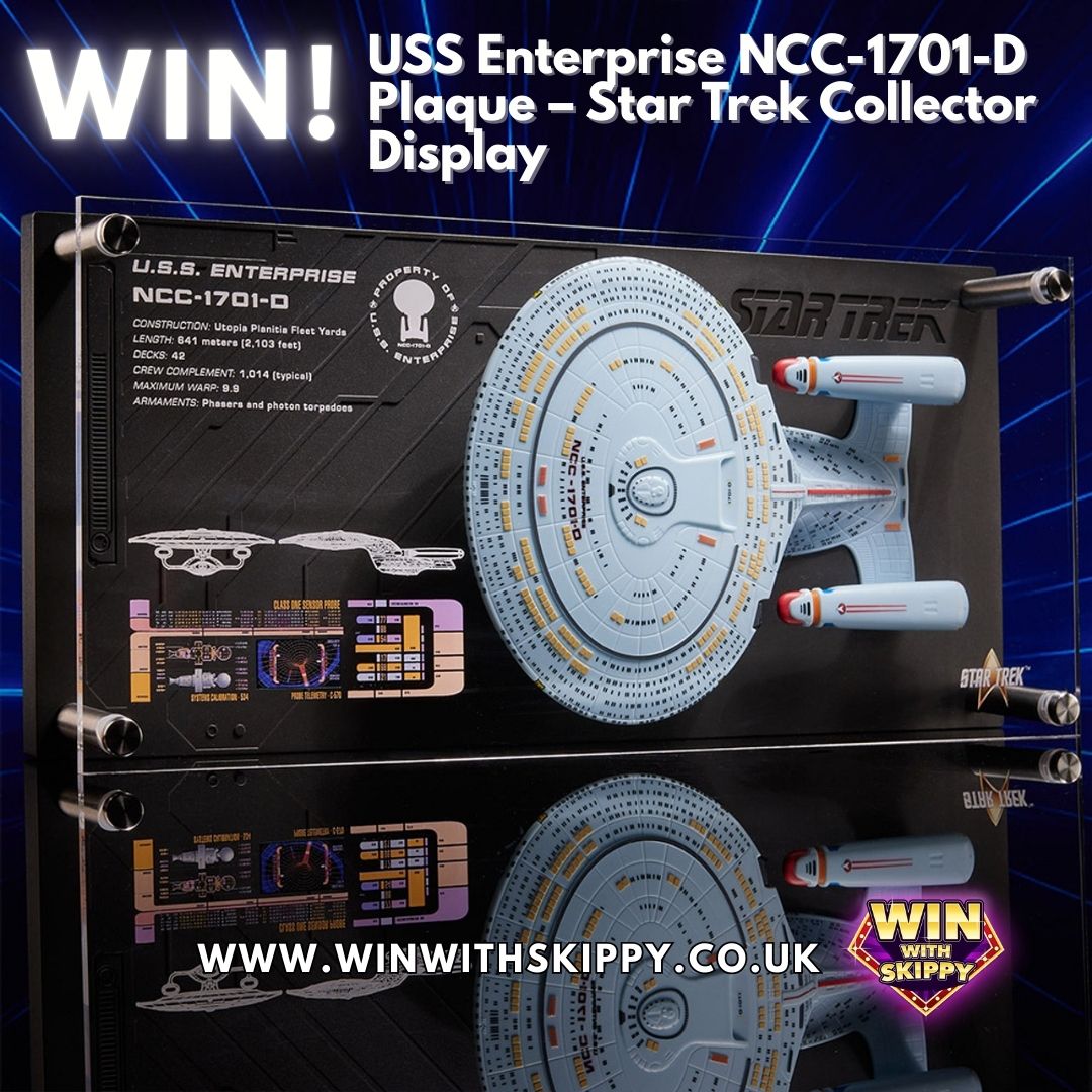 🖖 Win! USS Enterprise NCC-1701-D Plaque – Star Trek Collector Display
