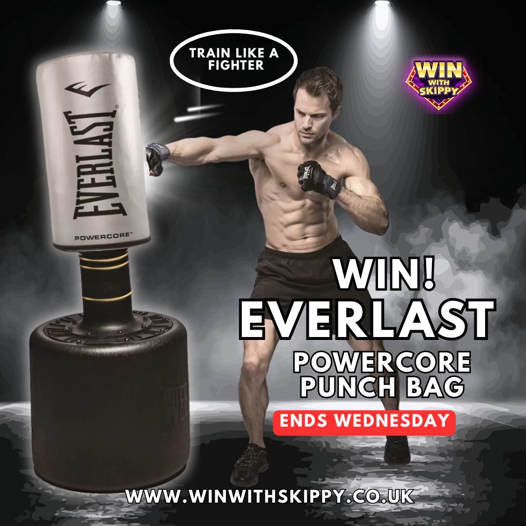 Train Like A Fighter or just blow of some steam? WIN! Everlast Powercore Punch Bag Kit🥊