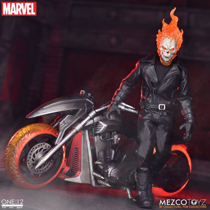 Feel the Burn 🔥WIN! Marvel Ghost Rider & Hell Cycle 🔥Official Mezco 1:12 Collectible! - Image 16