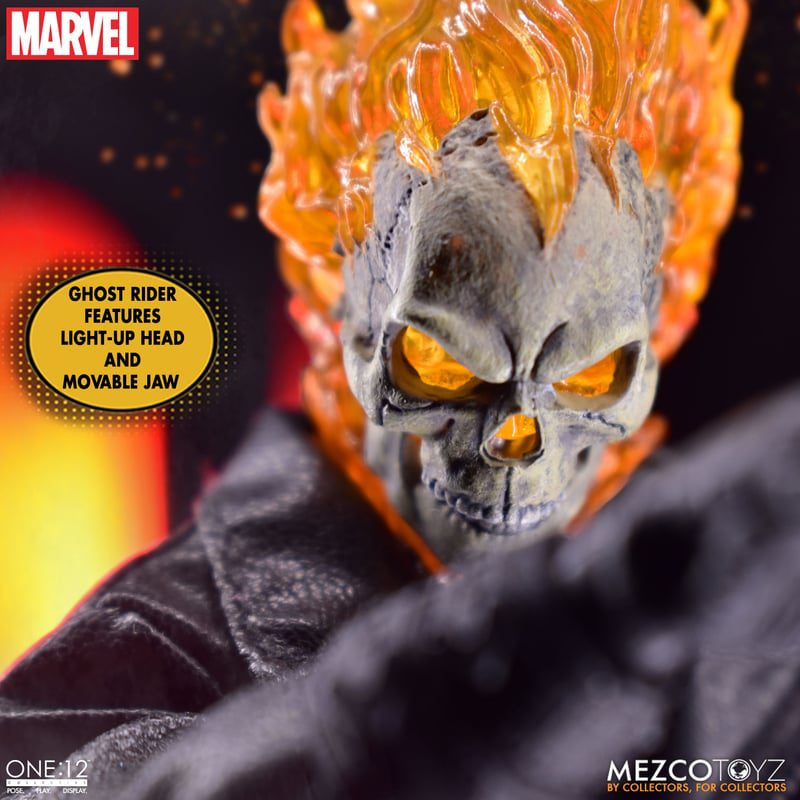 Feel the Burn 🔥WIN! Marvel Ghost Rider & Hell Cycle 🔥Official Mezco 1:12 Collectible! - Image 15
