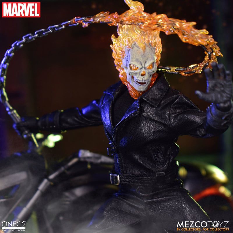 Feel the Burn 🔥WIN! Marvel Ghost Rider & Hell Cycle 🔥Official Mezco 1:12 Collectible! - Image 7