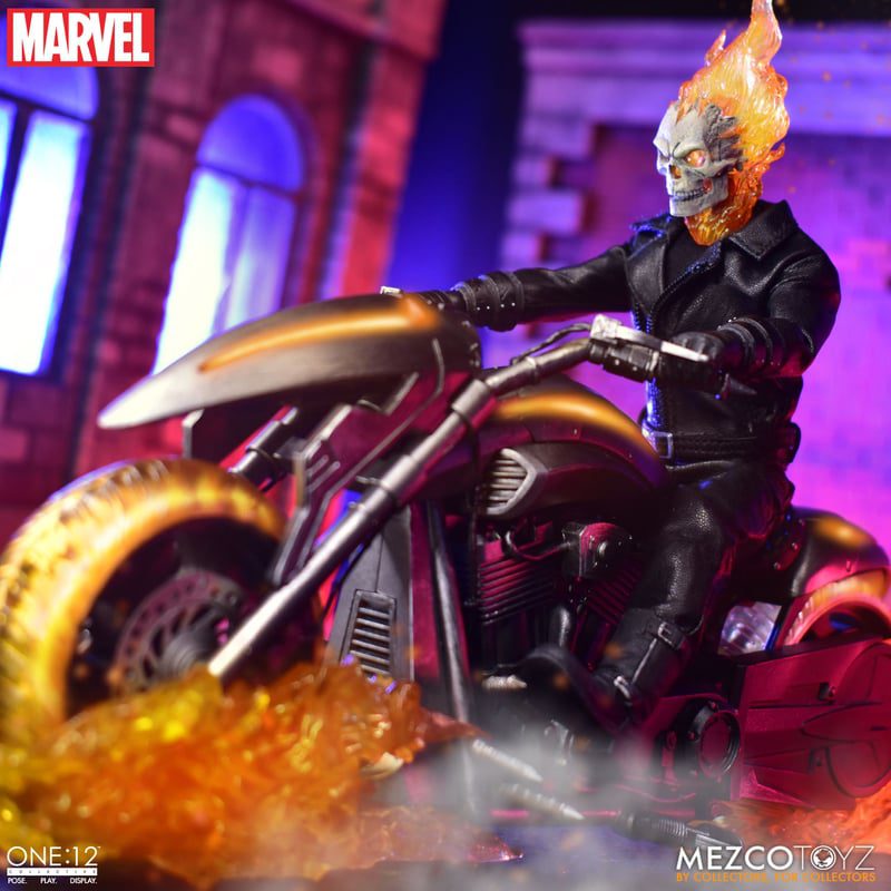 Feel the Burn 🔥WIN! Marvel Ghost Rider & Hell Cycle 🔥Official Mezco 1:12 Collectible! - Image 6