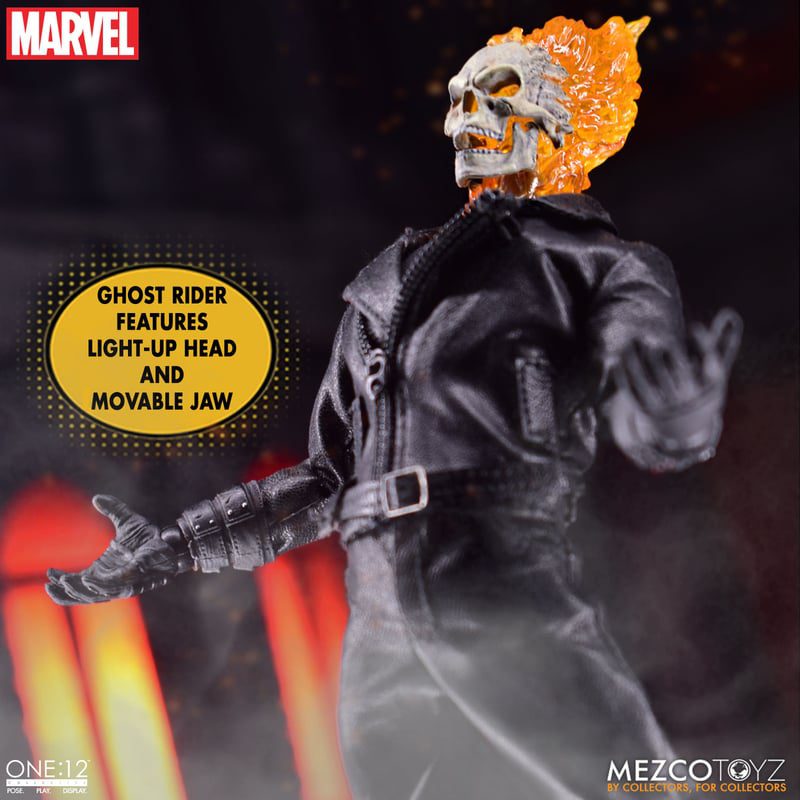 Feel the Burn 🔥WIN! Marvel Ghost Rider & Hell Cycle 🔥Official Mezco 1:12 Collectible! - Image 12