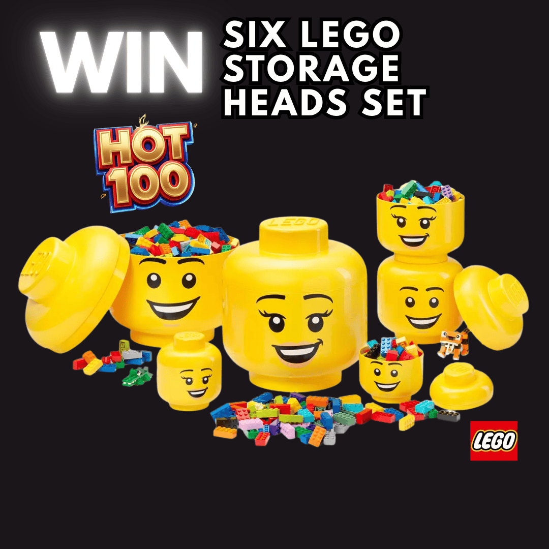 HOT 100! WIN LEGO Storage Heads 6 Piece Set